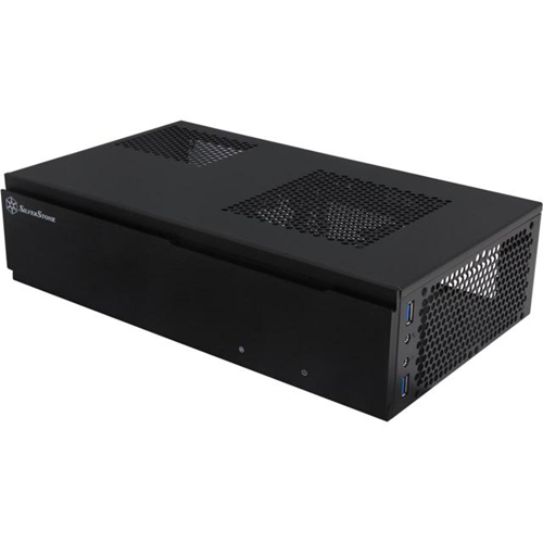 SilverStone Technology Tek 0.8mm Steel Body Mini-ITX Media Center/HTPC Computer Case with Aluminum Front Panel ML06B
