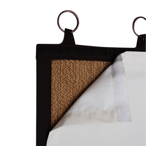 Versailles - Bamboo Ring Top Thermal Insulated Panel Liner, 38" x 59", Off-White