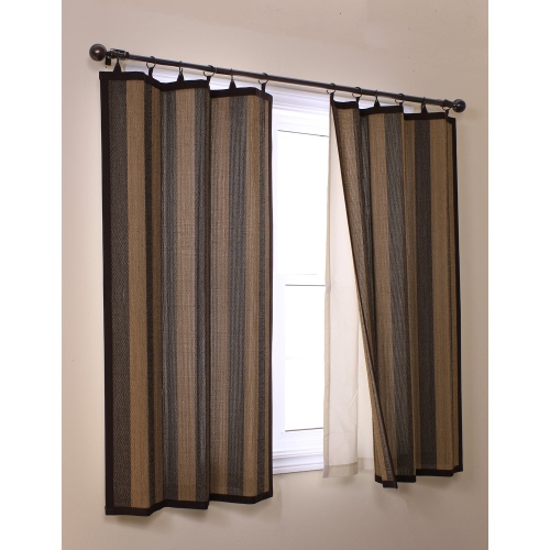 Versailles - Bamboo Ring Top Thermal Insulated Panel Liner, 38" x 80", Off-White