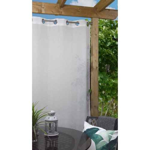 Versailles - Stainless Steel Curtain Tension Rod, Indoor/Outdoor, Adjustable Length from 48" à 86", Silver