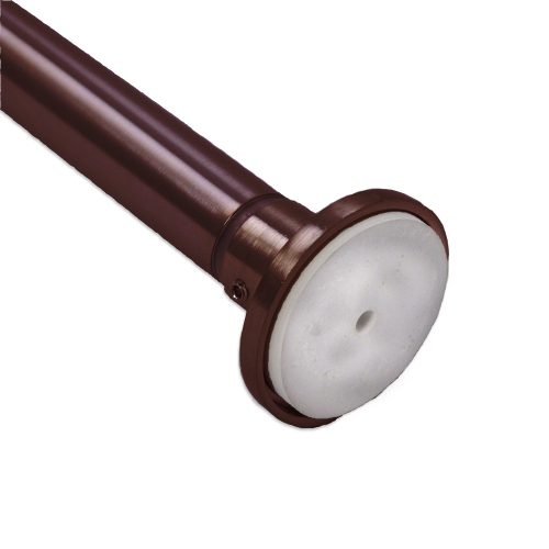 Versailles - Stainless Steel Curtain Tension Rod, Indoor/Outdoor, Adjustable Length from 48" à 86", Brown