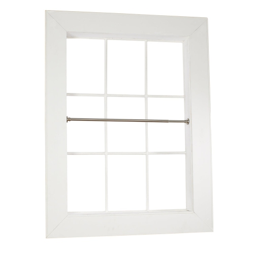 Versailles - Stainless Steel Curtain Tension Rod, Indoor/Outdoor, Adjustable Length from 66" à 120", Silver