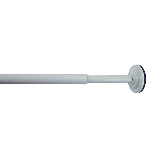 Versailles - Tension Curtain Rod, Adjustable Length, Tool-Free Installation from 15" to 24", White