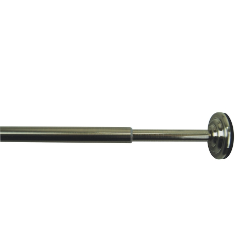 VERSAILLES  - Tension Curtain Rod, Adjustable Length, Tool-Free Installation From 36" to 54" In Silver