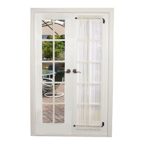 Versailles – Ensemble de 2 bras de rideau pivotants, longueur réglable de 24 à 38&nbsp;po, étain