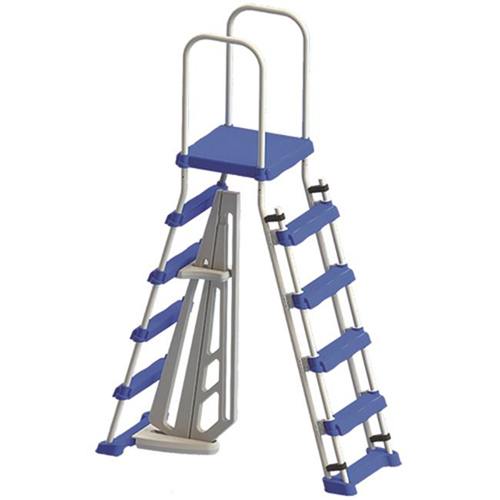 International Leisure 87952LSL Swimline A-Frame Ladder with Safety