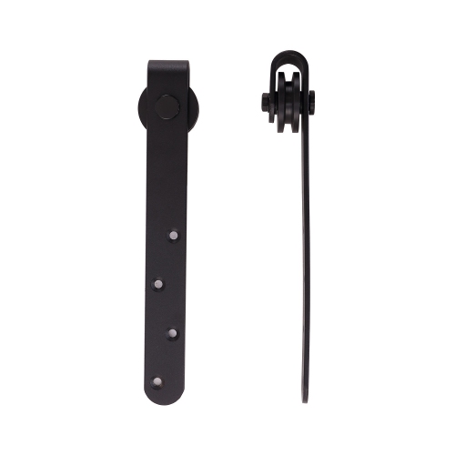 HOMCOM 6FT Antique Sliding Barn Wood Door Hardware Kit Cabinet Closet Hanger Set for Single Door Coffee