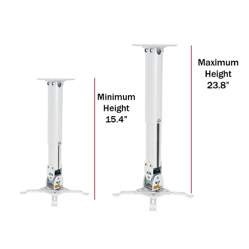 Boost PM523-WH Universal Telescopic Ceiling Projector Mount/Bracket
