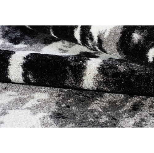 LA Dole Anise 6'5" x 9'5" Runner Area Rug - Black/White