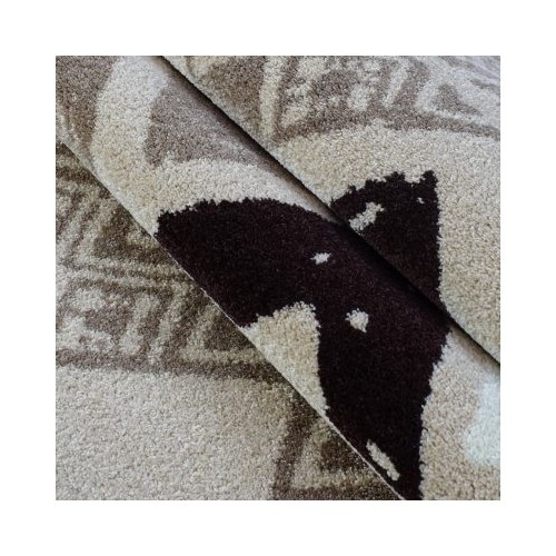 LA Dole Flash 5'2" x 7'5" Runner Area Rug - Caramel