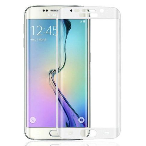 Protecteur d'écran en verre trempé pour Samsung Galaxy S7 Edge - Blanc