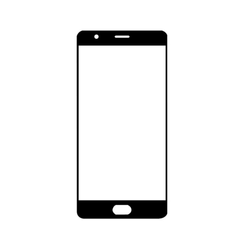 Oneplus 3/3T Outer Top Glass Lens Screen Replacement - Black