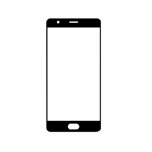 Oneplus 3/3T Outer Top Glass Lens Screen Replacement - Black