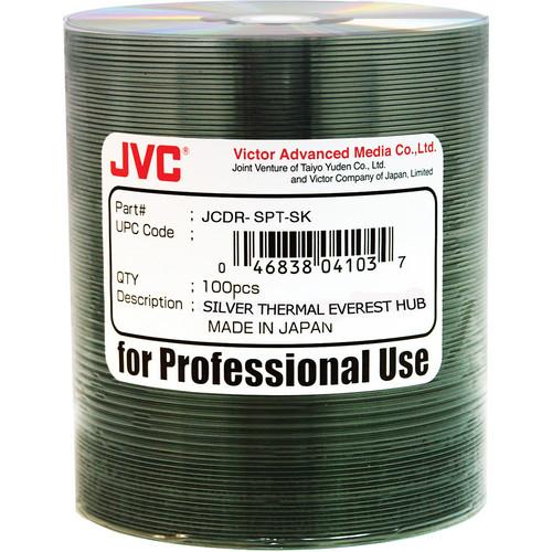 Jvc/Taiyo Yuden CD-R 80MIN/700MB 52X Silver Hub Thermal EVEREST Printable Surface