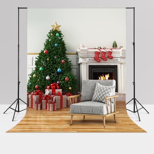 Duramex Photography 10' Wide x 7' FT High Background Stand with 8 Clips, 2 Sand Bags and Carrying Bag for Backdrop Muslin Paper with Two Stands,