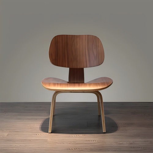 Nicer Furniture® LCW Modern Lounge Chair Side Chair in Walnut