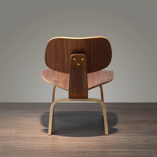 Nicer Furniture® LCW Modern Lounge Chair Side Chair in Walnut