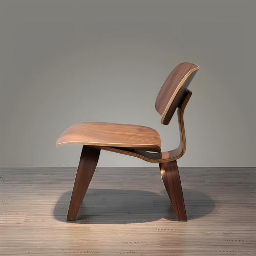 Nicer Furniture® LCW Modern Lounge Chair Side Chair in Walnut