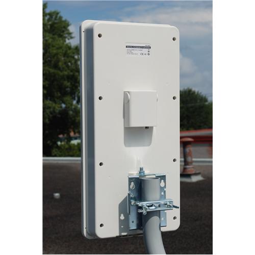 Antenne d’extérieur amplifiée compacte de téléviseur AMX pour signaux ATSC VHF et UHF TVHD