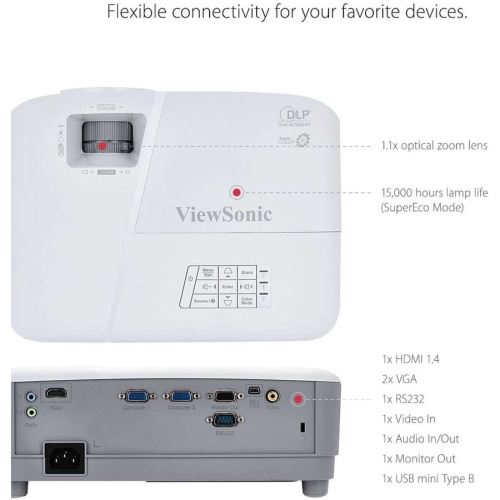 ViewSonic PA503X PA503X 3600 Lumens XGA HDMI Projector