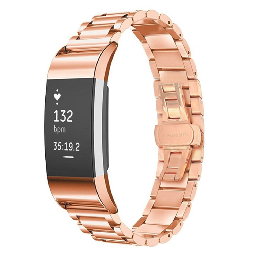 fitbit charge 2 rose gold band