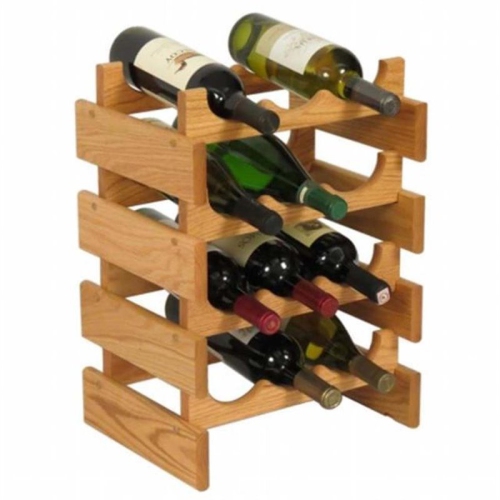 12 Bottle Dakota Wine Rack Light Oak WR34LO