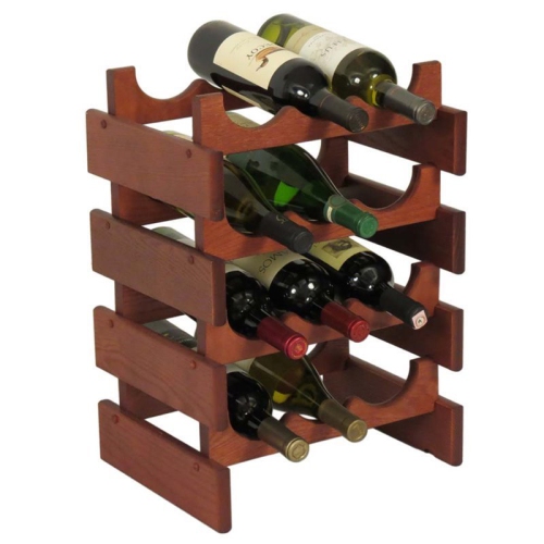 12 Bottle Dakota Wine Rack Mahogany WR34MH