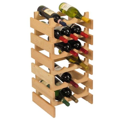 18 Bottle Dakota Wine Rack Unfinished
