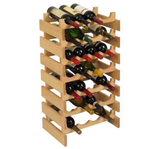 28 Bottle Dakota Wine Rack Unfinished
