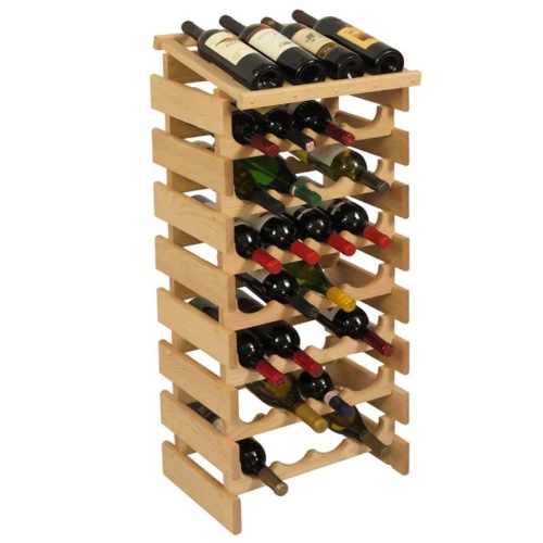 32 Bottle Dakota Wine Rack with Display Top Unfinished