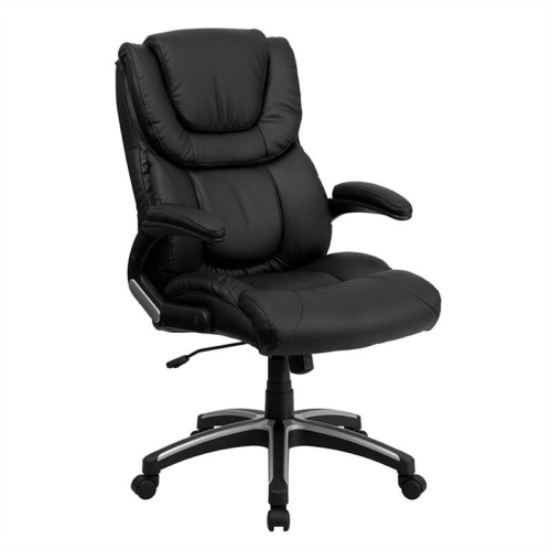 Leather Executive Office Chair In Black, High Quality Furniture Leather Executive Office Chair