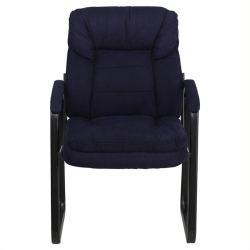 FLASH FURNITURE  Executive Side Guest Chair With Sled Base In Navy