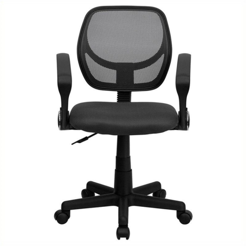 FLASH FURNITURE  Mid-Back Gray Mesh Office Chair Chair was delivered quickly, easy assembled