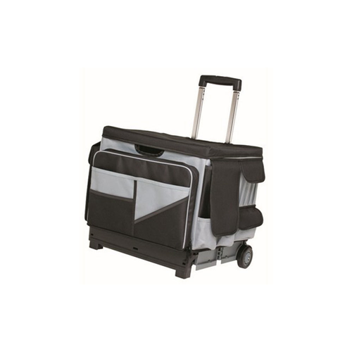 ECR4KIDS  Memorystor Universal Rolling Cart And Bag Set - Box In Brown