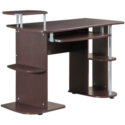Techni Mobili Multifunction Computer Desk Chocolate 30 H X 48 W Techni Mobili Multifunction Computer Desk Chocolate 30 H X 48 W 24 D Desks Workstations Best Canada