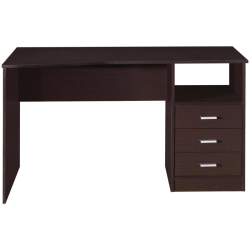 Techni Mobili Classy Computer Desk with 3 Drawers in Espresso