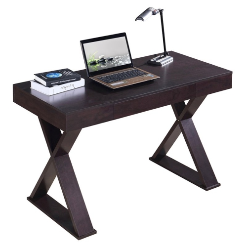 Techni Mobili Trendy Desk with Drawer in Espresso