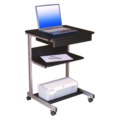 TECHNI MOBILI  Modus Metal Computer Student Laptop Desk In Graphite