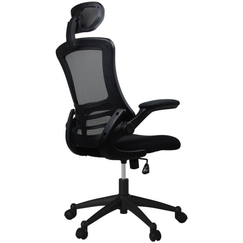 Techni Mobili Executive High Back Office Chair with Headrest in Black