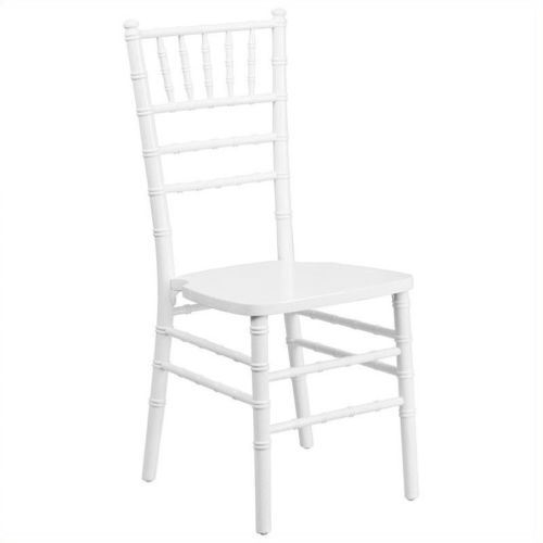 FLASH FURNITURE  Hercules Wood Chiavari Stacking Dining Side Chair In In White I purchased 4 chairs for my kitchen table 12 years ago