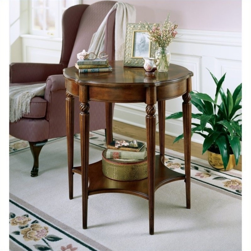 BUTLER SPECIALTY  Round Accent Table In Plantation Cherry