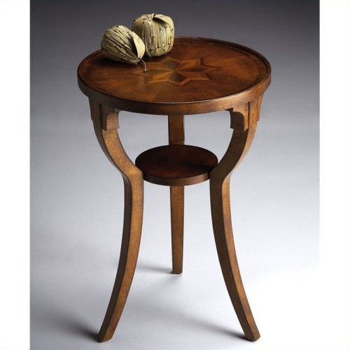 BUTLER SPECIALTY  Company Dalton Wood Round 15.75"w Accent Table - In Brown