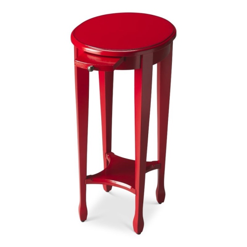BUTLER SPECIALTY  Loft Arielle Round End Table In In Red