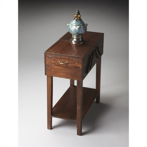 BUTLER SPECIALTY  Modern Expressions End Table In In Dark Brown