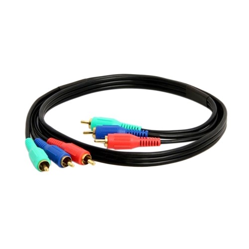 CMPLE  Component Video Cable 3-Rca HDtv RGB Ypbpr - 3 Ft In Gold