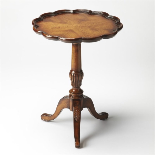 BUTLER SPECIALTY  Pedestal Table Vintage Oak