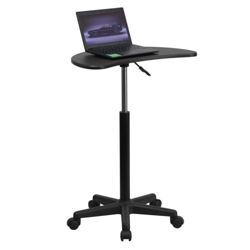 FLASH FURNITURE  Adjustable Laptop Desk In Black I absolutely love my sit to stand mobile laptop computer desk