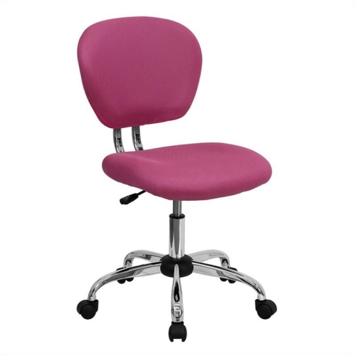 FLASH FURNITURE  Mid-Back Mesh Office Swivel Chair In Pink Great chair for my home office, chose a bright and very colorful yellow and had my nickname put on it in a hot pink! 