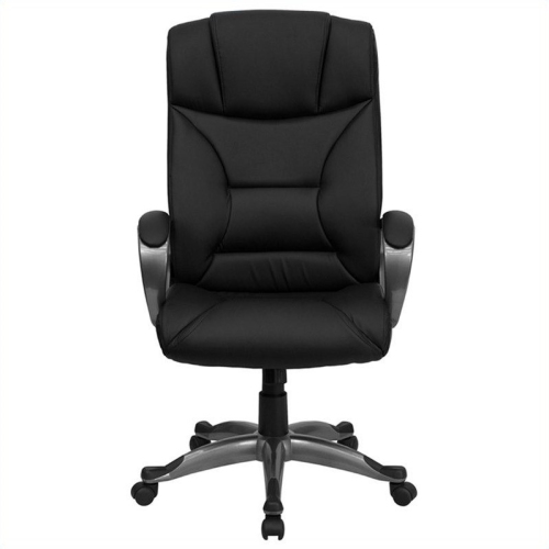 Flash Furniture Comfortable Office Chair in Black with Arms | Best Buy