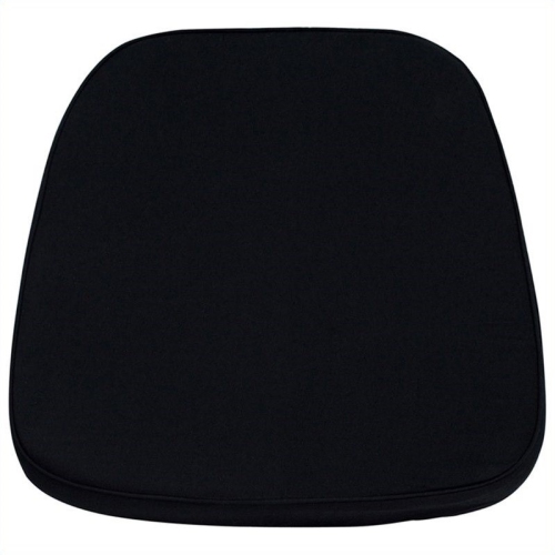 Flash Furniture Soft Black Fabric Chiavari Chair Cushion